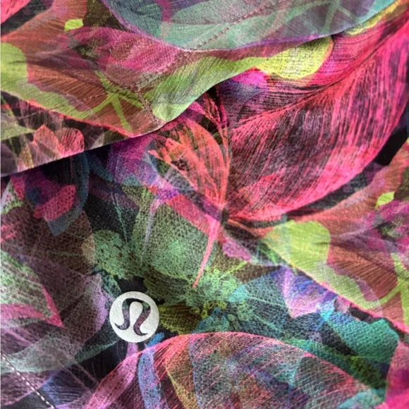 Lululemon speed up low-rise lined short vivid floral tone multi graphite gray - Picture 5 of 7